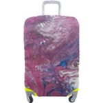 Violet feathers Luggage Cover (Large)