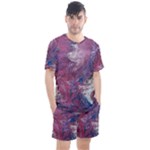 Violet feathers Men s Mesh Tee and Shorts Set