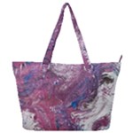 Violet feathers Full Print Shoulder Bag