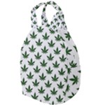 Weed at white, ganja leafs pattern, 420 hemp regular theme Travel Backpacks