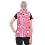 Pink Marbling Ornate Women s Button Up Vest