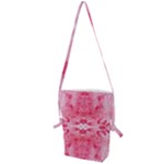 Pink Marbling Ornate Folding Shoulder Bag