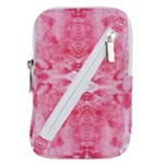Pink Marbling Ornate Belt Pouch Bag (Small)
