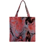 Pink Arabesque Zipper Grocery Tote Bag