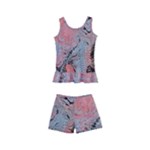 Pink Arabesque Kids  Boyleg Swimsuit