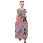 Pink Arabesque Kids  Short Sleeve Maxi Dress