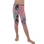 Pink Arabesque Kids  Lightweight Velour Capri Leggings 