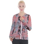 Pink Arabesque Casual Zip Up Jacket