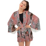 Pink Arabesque Long Sleeve Kimono