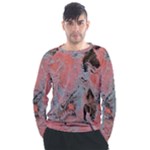 Pink Arabesque Men s Long Sleeve Raglan Tee