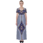 Abiogenisis High Waist Short Sleeve Maxi Dress