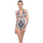 Abiogenisis Halter Front Plunge Swimsuit