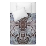 Turquoise Black Arabesque Repeats Duvet Cover Double Side (Single Size)