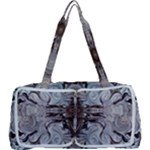 Turquoise Black Arabesque Repeats Multi Function Bag