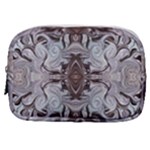 Turquoise Black Arabesque Repeats Make Up Pouch (Small)