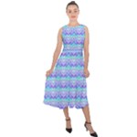 Hearting Midi Tie-Back Chiffon Dress