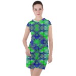 Frequencee Drawstring Hooded Dress