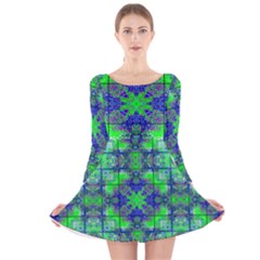 Long Sleeve Velvet Skater Dress 