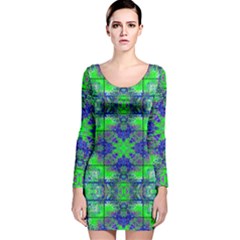 Long Sleeve Velvet Bodycon Dress 