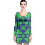 Frequencee Long Sleeve Velvet Bodycon Dress