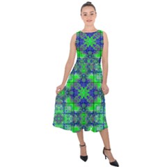 Midi Tie-Back Chiffon Dress 