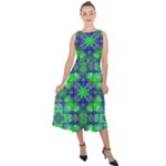 Frequencee Midi Tie-Back Chiffon Dress