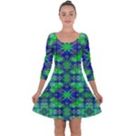 Frequencee Quarter Sleeve Skater Dress