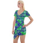 Frequencee Short Sleeve Asymmetric Mini Dress