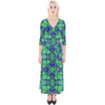 Frequencee Quarter Sleeve Wrap Maxi Dress