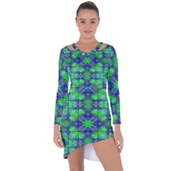 Asymmetric Cut-Out Shift Dress 