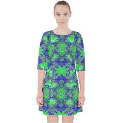 Quarter Sleeve Pocket Dress 