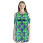 Frequencee Shoulder Cutout Velvet One Piece