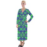 Frequencee Velvet Maxi Wrap Dress