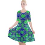 Frequencee Quarter Sleeve A-Line Dress