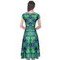 Cap Sleeve Wrap Front Dress 