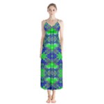 Frequencee Button Up Chiffon Maxi Dress