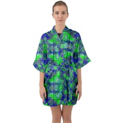 Half Sleeve Satin Kimono  