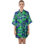 Frequencee Half Sleeve Satin Kimono 