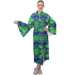 Frequencee Maxi Velour Kimono