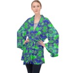 Frequencee Long Sleeve Velvet Kimono 