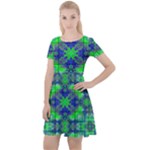 Frequencee Cap Sleeve Velour Dress 