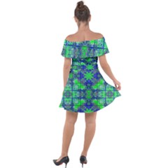 Off Shoulder Velour Dress 