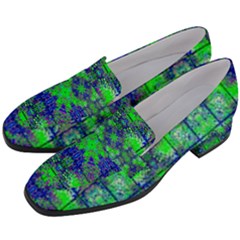 Women s Chunky Heel Loafers 