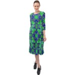 Frequencee Ruffle End Midi Chiffon Dress