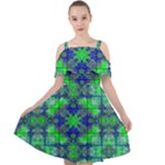 Frequencee Cut Out Shoulders Chiffon Dress