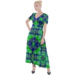 Frequencee Button Up Short Sleeve Maxi Dress