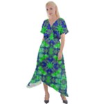 Frequencee Cross Front Sharkbite Hem Maxi Dress
