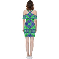 Shoulder Frill Bodycon Summer Dress 