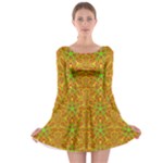 Mocha Morning (2) Long Sleeve Skater Dress