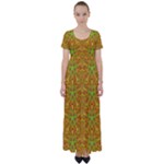 Mocha Morning (2) High Waist Short Sleeve Maxi Dress